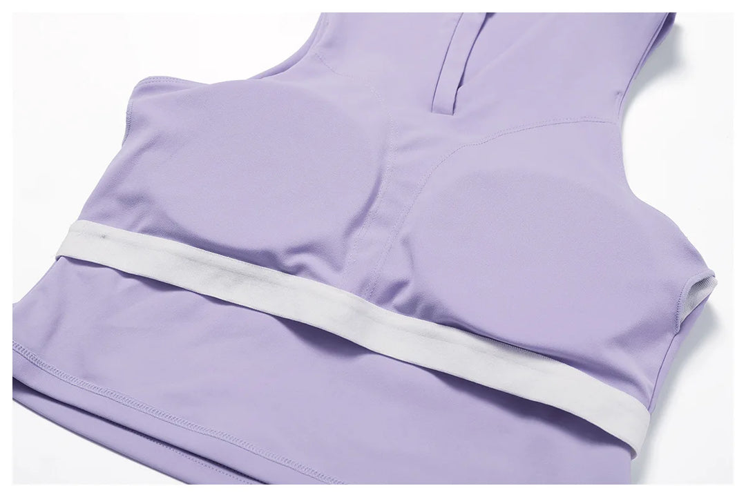 Luxurious Contoured Two Piece Performance Yoga Set Nylon