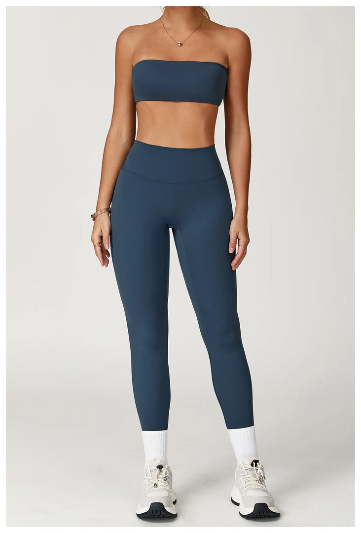 Contoured 2 Piece Yoga Set Breathable Essentials Plus