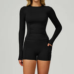 Load image into Gallery viewer, 2 Piece Contoured Breathable Yoga Ensemble Knitwear
