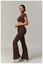 Load image into Gallery viewer, Seamless Contour Two Piece Yoga Set Luxe Performance Wear
