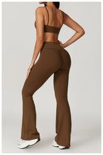 Load image into Gallery viewer, Seamless Flared Bell Bottoms Yoga Leggings High Waist

