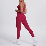 Load image into Gallery viewer, Ultra Luxe Contour Yoga Wear 2 Piece Leggings Nylon
