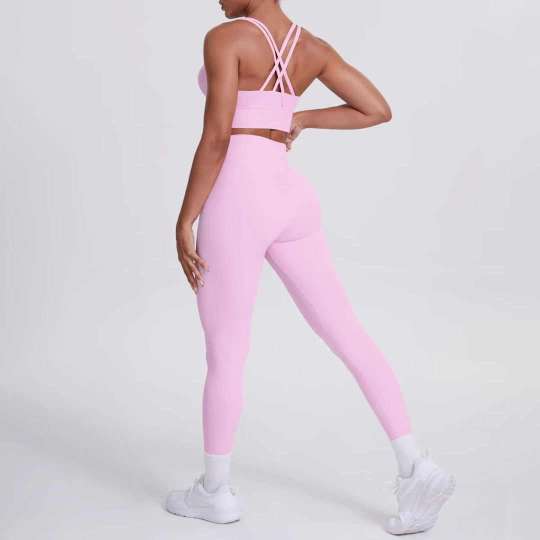 Ultra Luxe Contour Yoga Wear 2 Piece Leggings Nylon