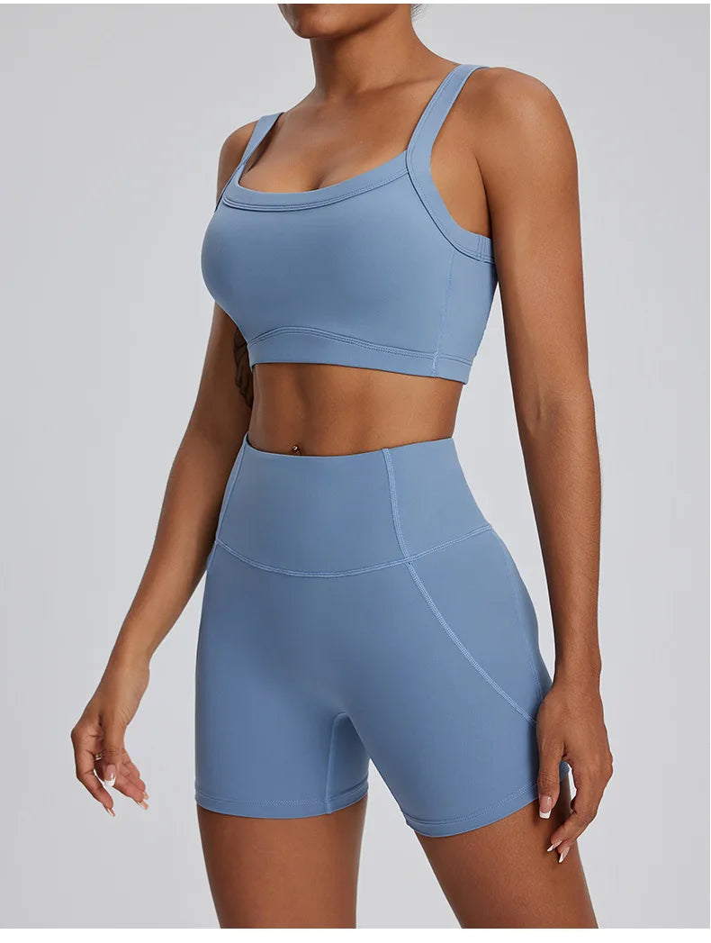 Contour Stretch Athleisure Bell Bottoms Set Nylon Spandex