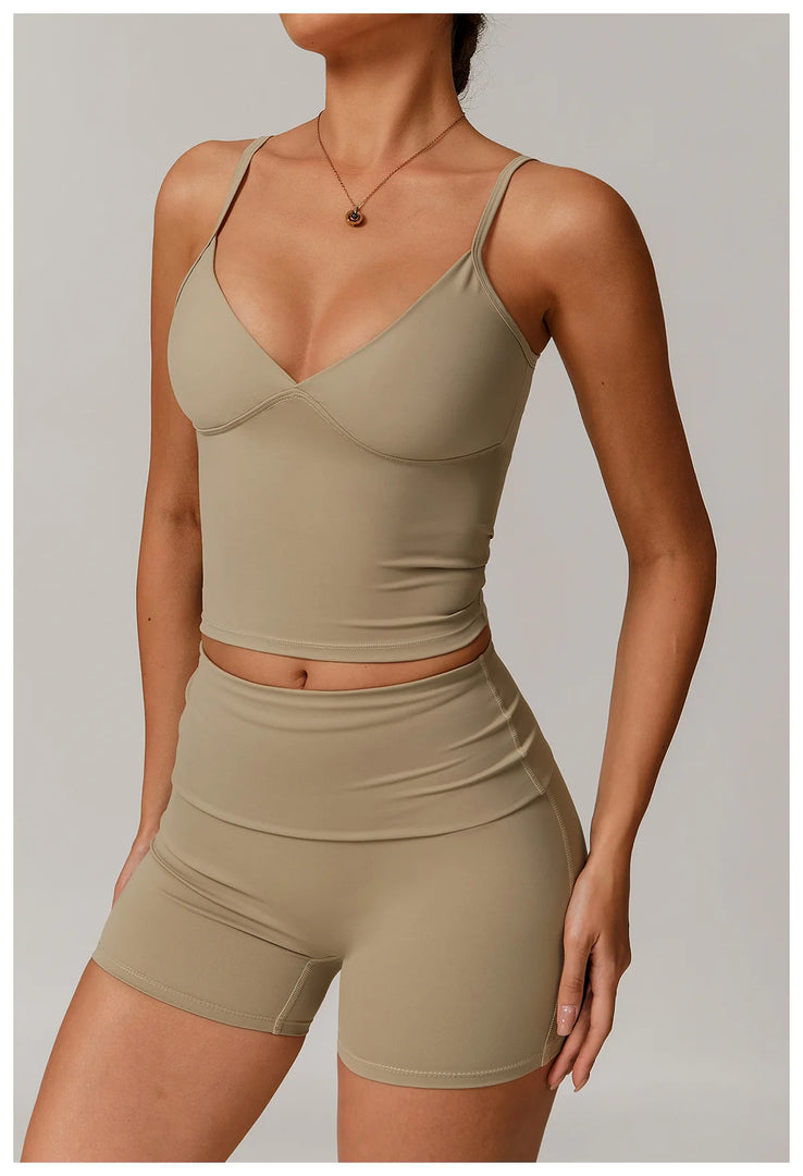 Quick-Dry Yoga Sports Bra High-Impact Training