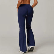 Contoured High Waist Seamless Bell Bottom Leggings