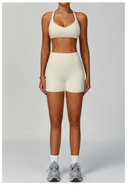 Seamless Performance Contour Yoga Set With Waist Band