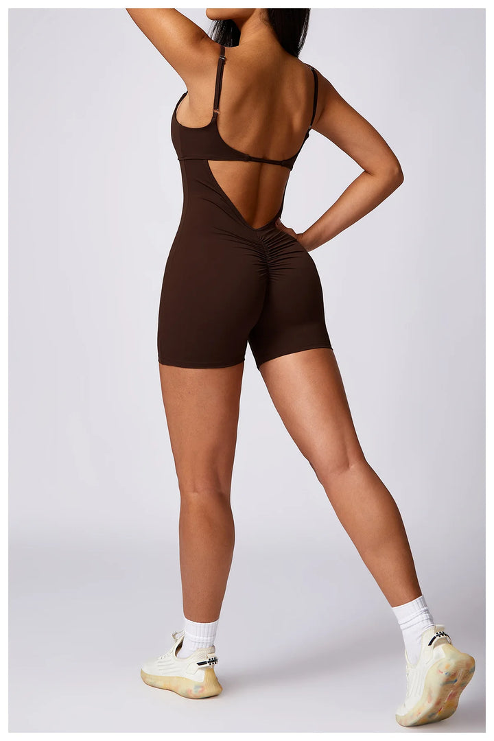 Seamless Contoured Back V Yoga Top for Performance