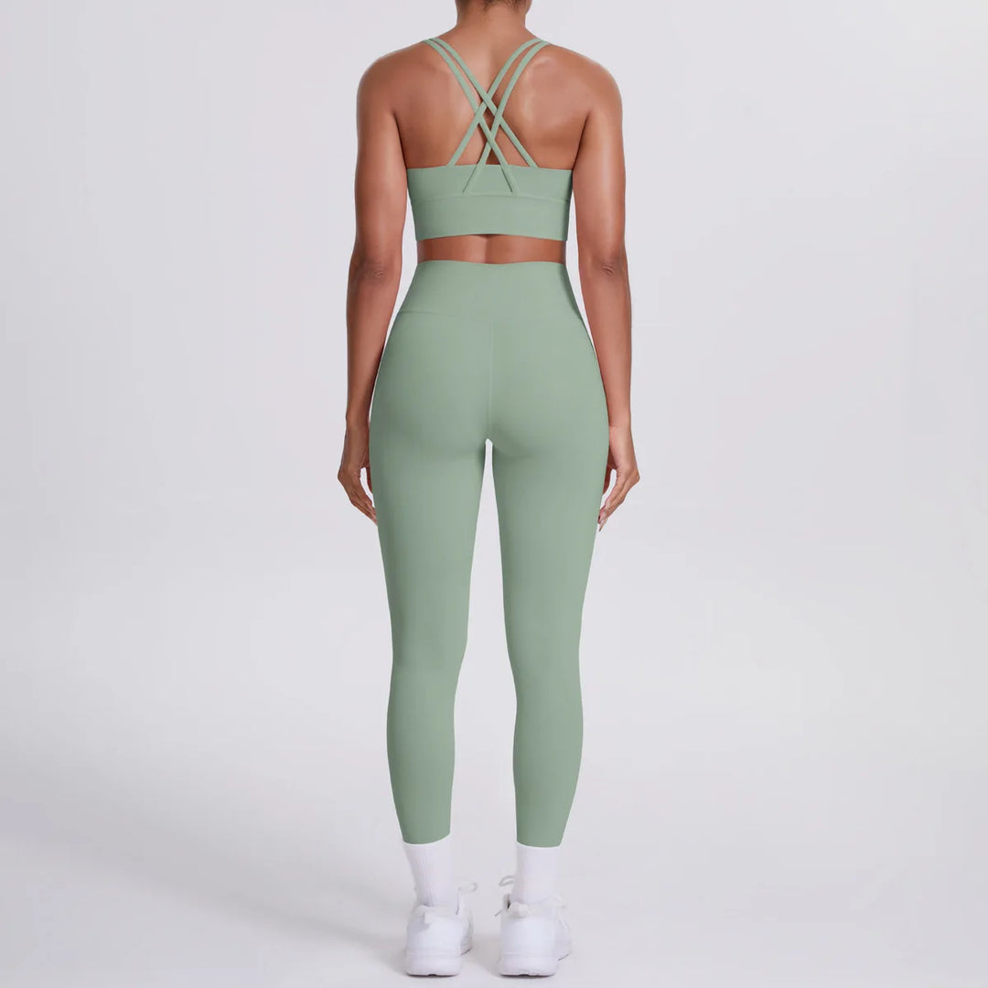 Ultra Luxe Contour Yoga Wear 2 Piece Leggings Nylon