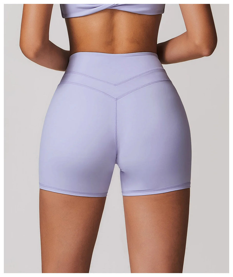 Luxurious Breathable High Waist Yoga Shorts For Running