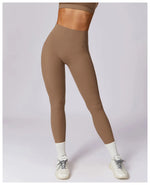 Load image into Gallery viewer, V Back Swept High Waist Contoured Leggings With Performance
