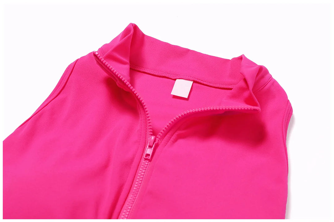 Luxurious Contour Performance Zip Front Yoga Romper