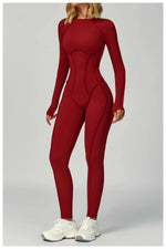 Load image into Gallery viewer, Seamless Contour Yoga Tracksuit Set Performance Wear

