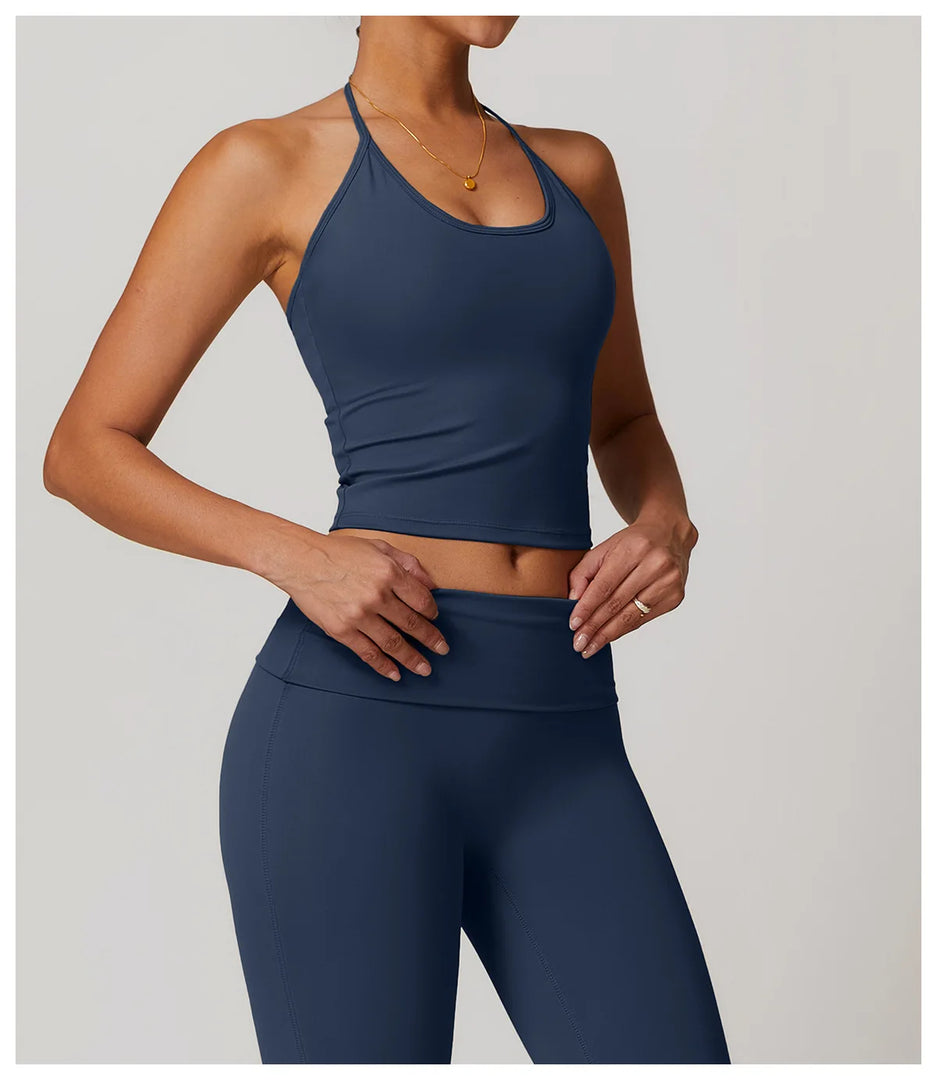 Racer Back Breathable Contour Light Weight Sports Bra Nylon