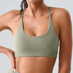 Load image into Gallery viewer, Cross Back Premium Contour Seamless Compression Bra
