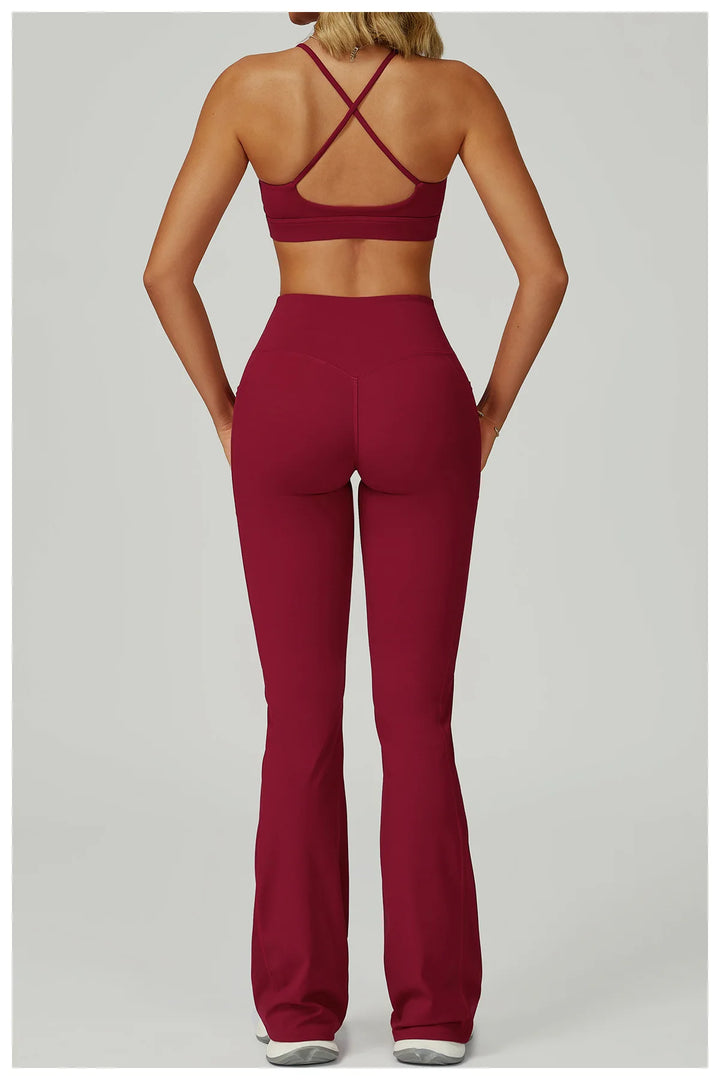 Two Piece Ultra Performance Yoga Luxe Set High Waist Band