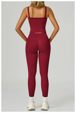 Load image into Gallery viewer, Two Piece Ultra Performance Yoga Luxe Set High Waist Band
