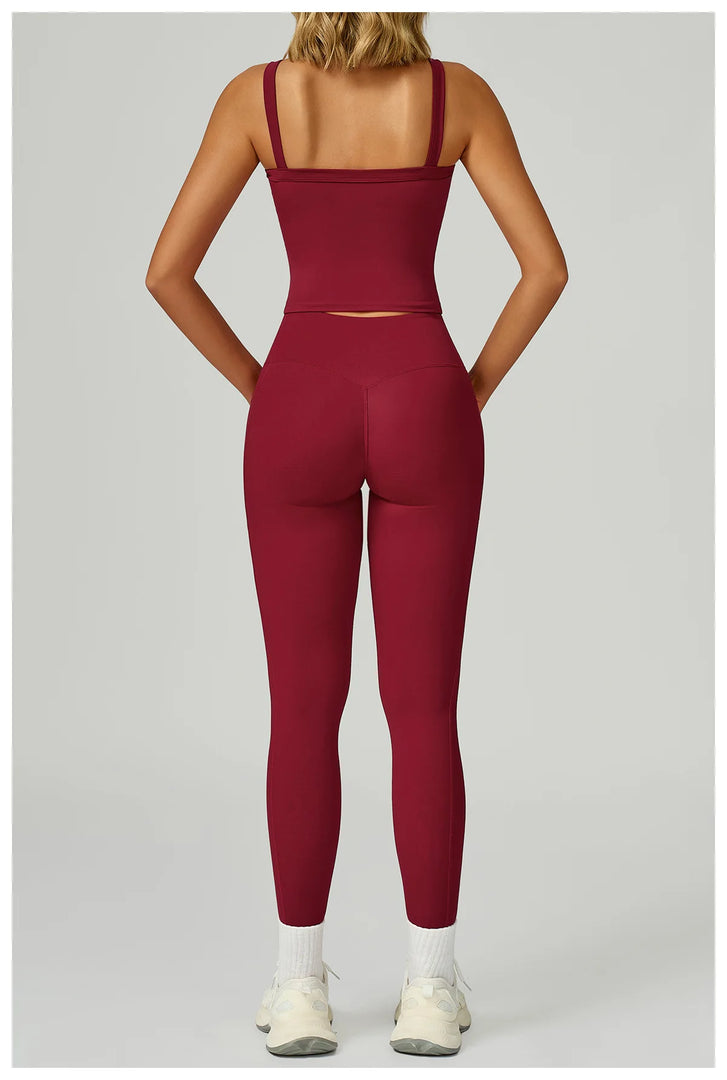 Two Piece Ultra Performance Yoga Luxe Set High Waist Band