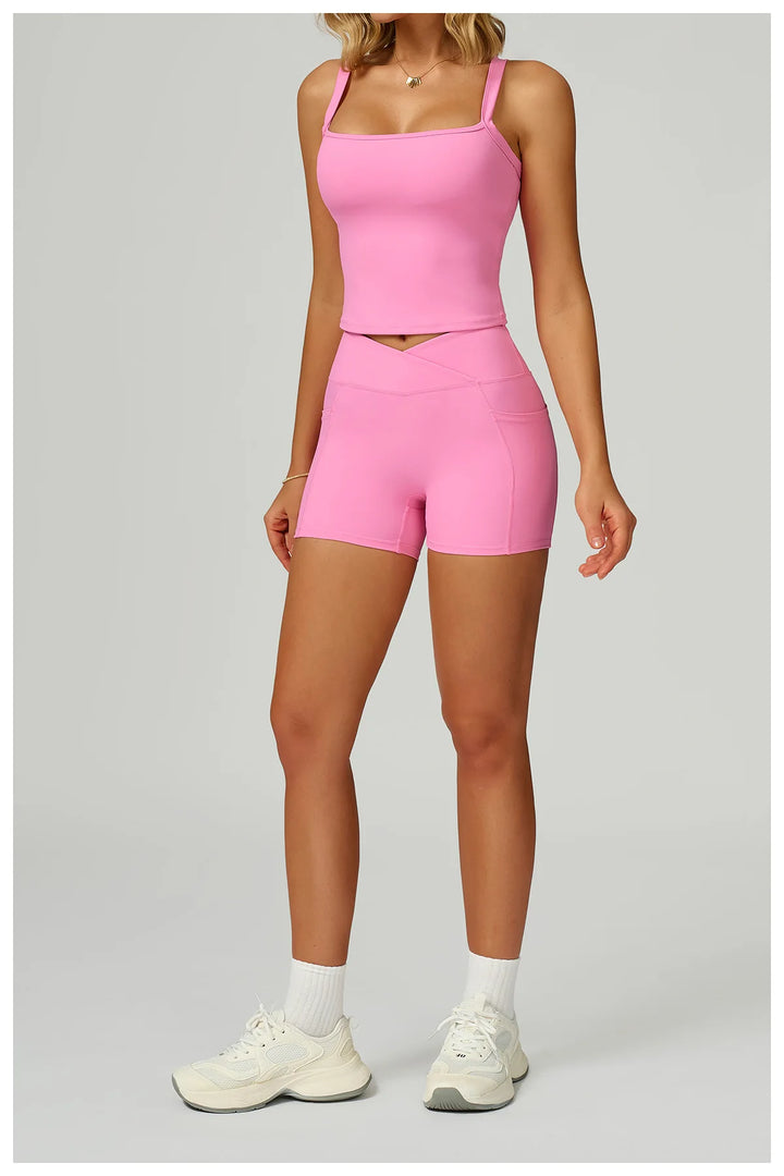 Two Piece Ultra Performance Yoga Luxe Set High Waist Band