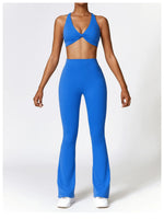 Load image into Gallery viewer, Contoured Flared Leggings With High Waist Silhouette
