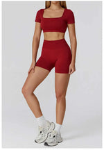 Load image into Gallery viewer, Seamless Premium Athleisure 2 Piece Leggings Set Nylon
