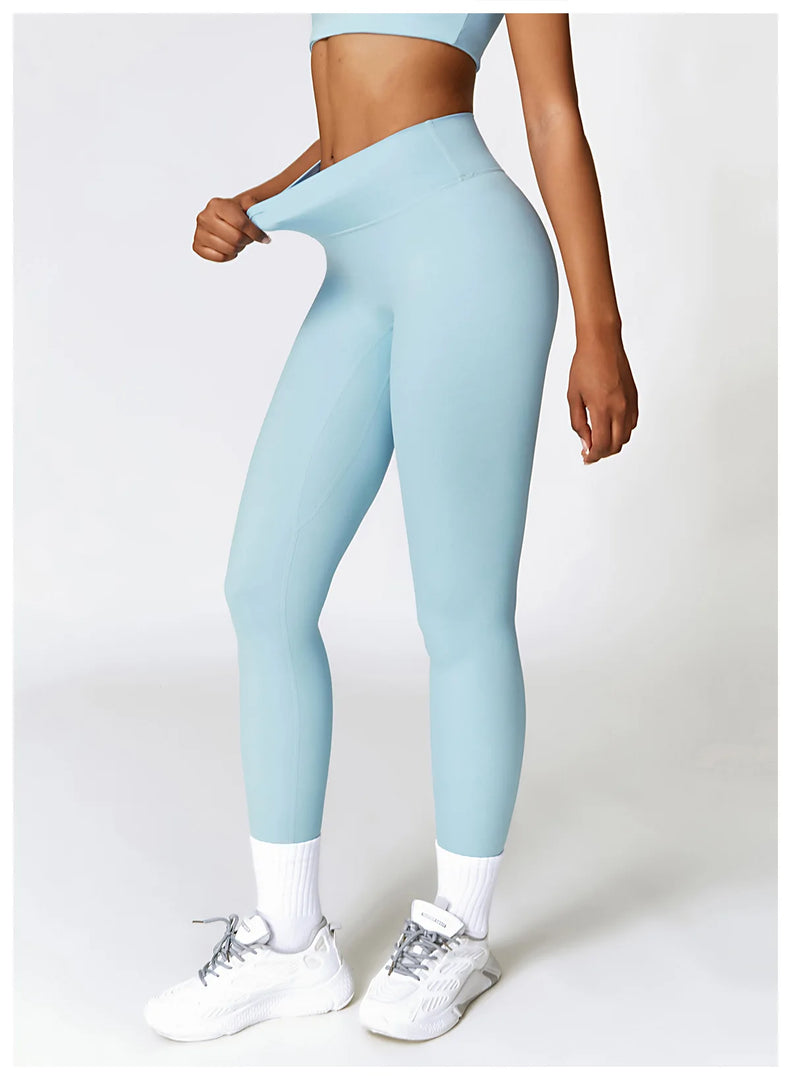 Seamless High Waist Contour Leggings For Performance