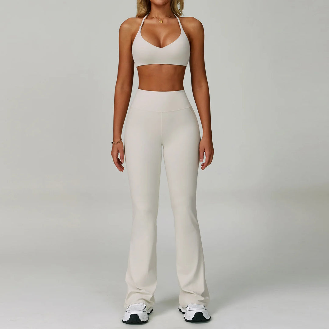 Seamless Contour 2 Piece Breathable Active Wear Set Nylon