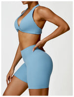 Load image into Gallery viewer, Breathable Contoured Nylon Halter Bralette With Twist
