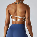 Load image into Gallery viewer, Cross Back Strappy Seamless Bralette Soft Nylon Spandex
