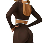 Load image into Gallery viewer, Seamless Ribbed Yoga Top With Breathable Comfort Wear
