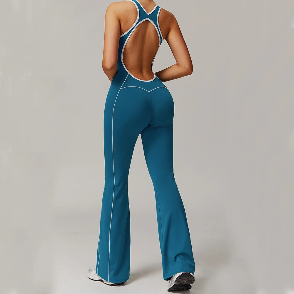 Sculpted Seamless Performance Jumpsuit With Front Zip