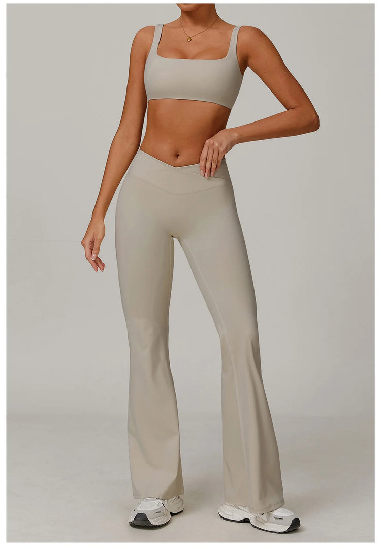 Contoured Performance Yoga Leggings With High Waist