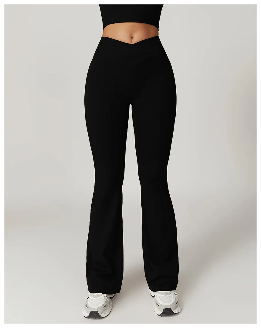 Seamless Flared Bell Bottoms Yoga Leggings High Waist