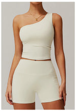 Load image into Gallery viewer, Single Shoulder Sport Bra Sculpt Contour Breathable

