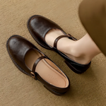 Load image into Gallery viewer, Women's Mary Jane Shoes Buckle Strap Round Toe Flat Style
