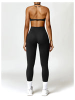 Load image into Gallery viewer, Breathable Contoured Nylon Halter Bralette With Twist
