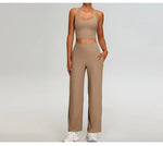 Load image into Gallery viewer, Ribbed Contour Yoga Set Two Piece Performance Driven Nylon
