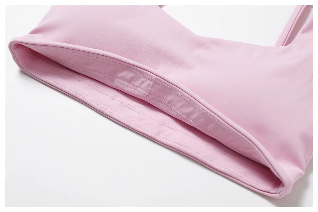 Contoured Padded Sling Seamless Sports Bra Quick Dry