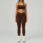 Load image into Gallery viewer, Two Piece Ultra Performance Yoga Luxe Set High Waist Band
