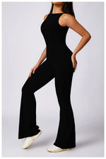 Load image into Gallery viewer, Sculpted Yoga Jumpsuit Ultra Breathable Nylon Knit Fabric
