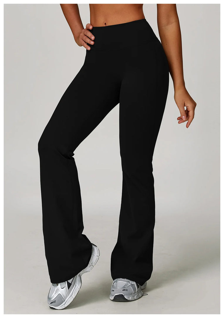 Luxuriously High Waist Contour Bell Bottom Leggings