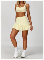 Load image into Gallery viewer, High Waist Tennis Skirt With Breathable Pockets Nylon
