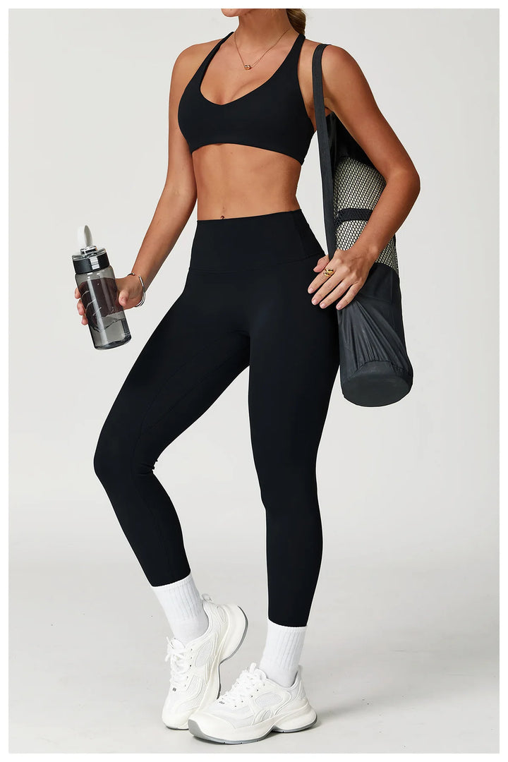 Luxuriously Seamless 2 Piece High Waist Set Contouring