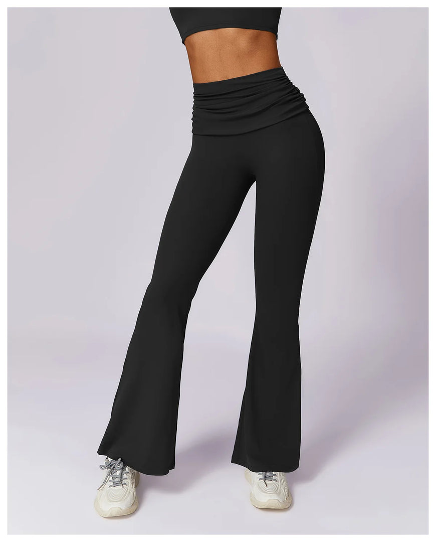 High Waist Flare Leggings for Studio Sophistication