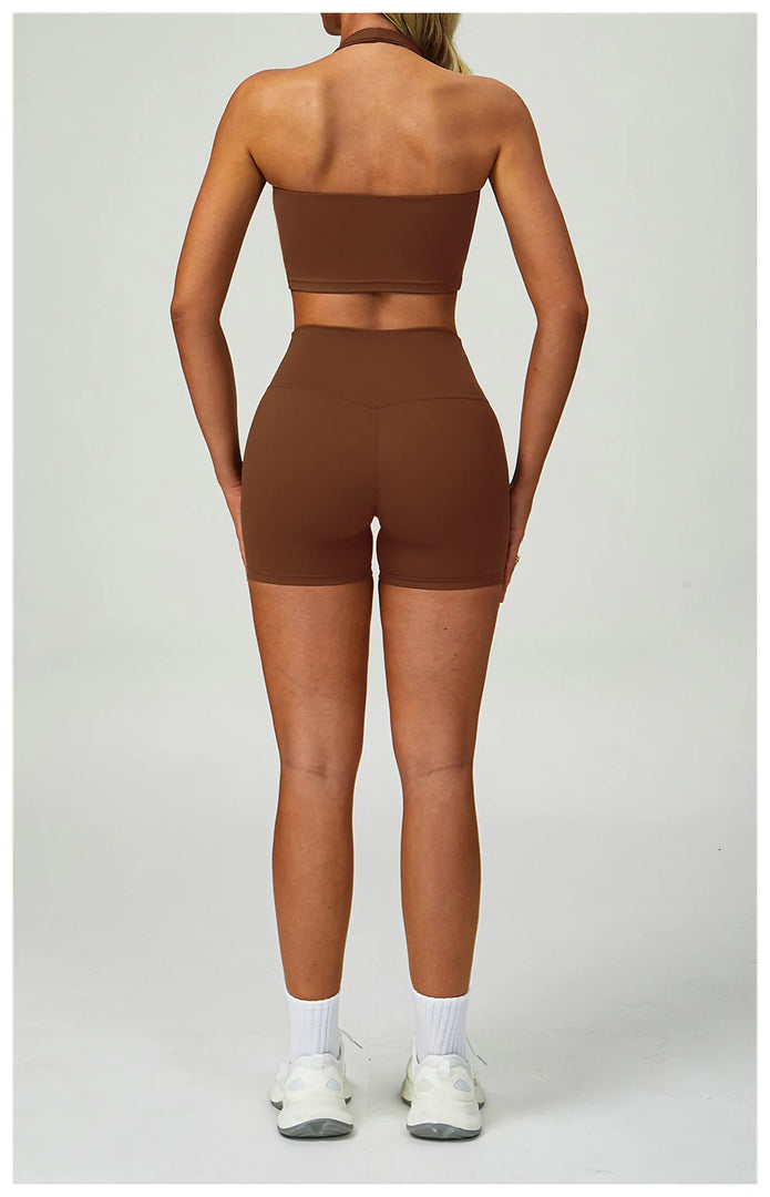 2 Piece Contouring Sculpted Yoga Ensemble Performance