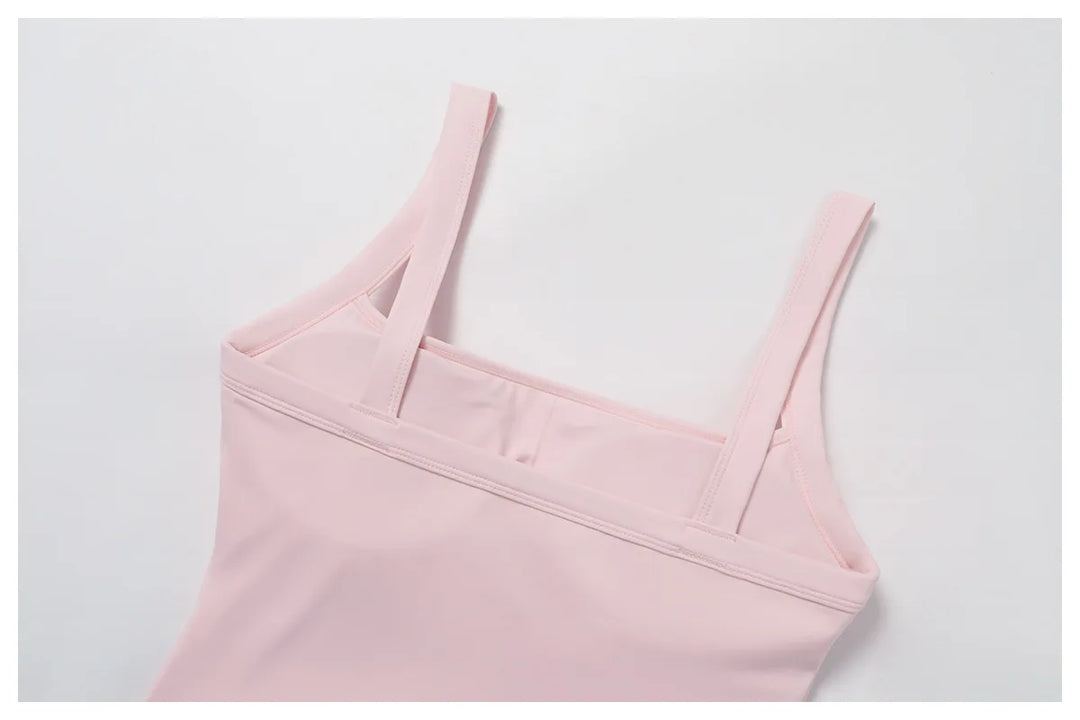 Luxe Contour 2 Piece Yoga Wear Ensemble Nylon Knit Fabric