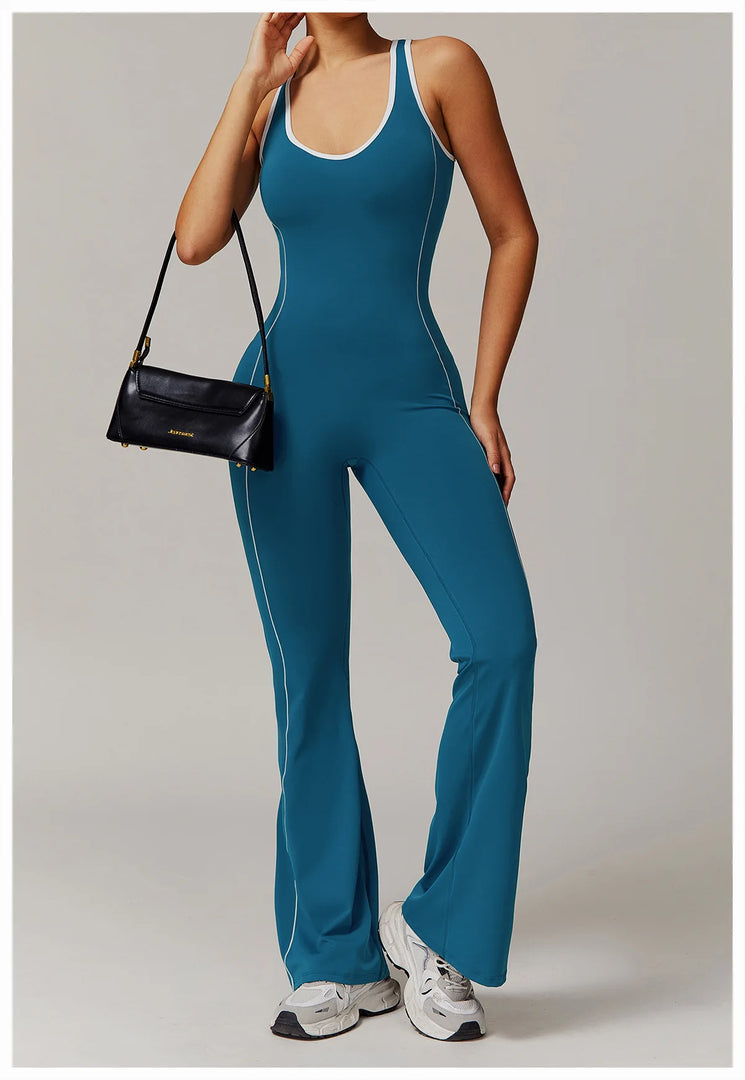 Sculpted Seamless Performance Jumpsuit With Front Zip