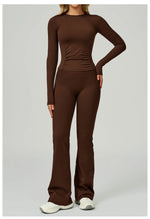 Load image into Gallery viewer, 2 Piece Contoured Breathable Yoga Ensemble Knitwear
