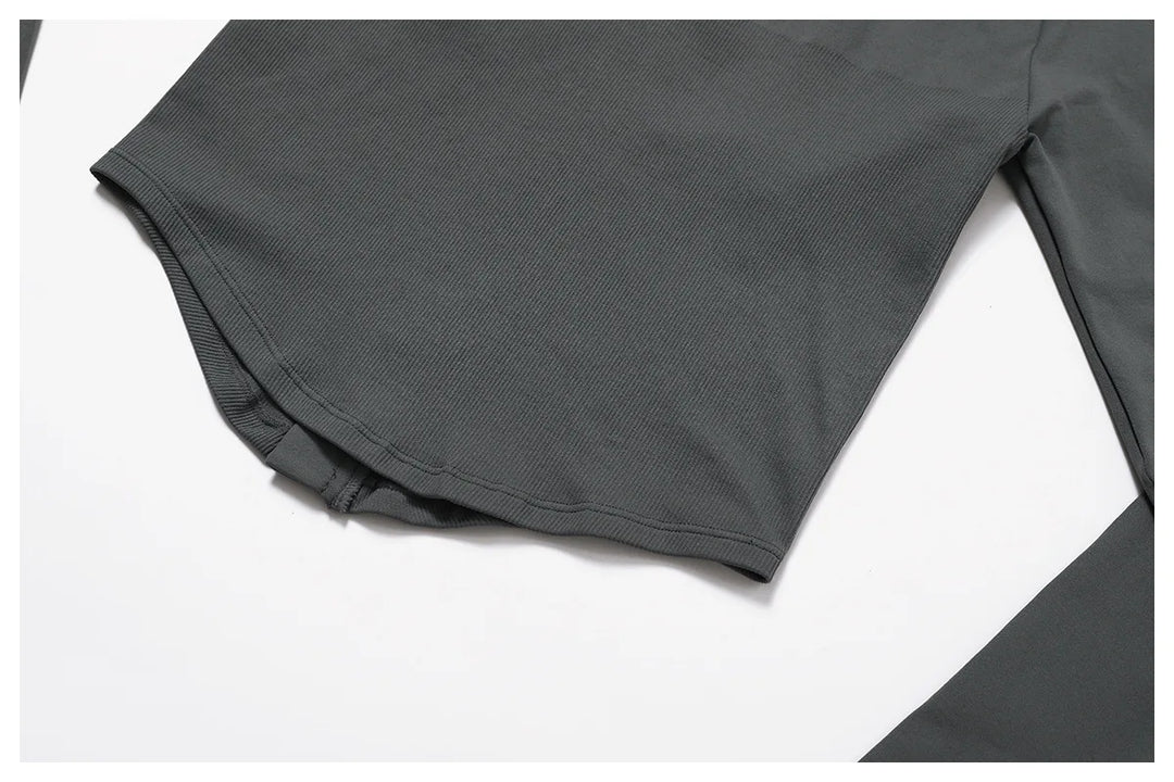 Zippered Performance Long-Sleeve Top Moisture-Wicking