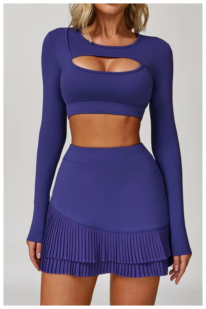 Sculpted Performance Long Sleeve Yoga Top Breathable